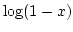 $\log (1-x)$