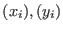 $(x_i), (y_i)$