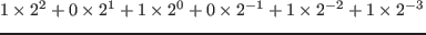 $ \displaystyle{\frac{43}8}=5.375$
